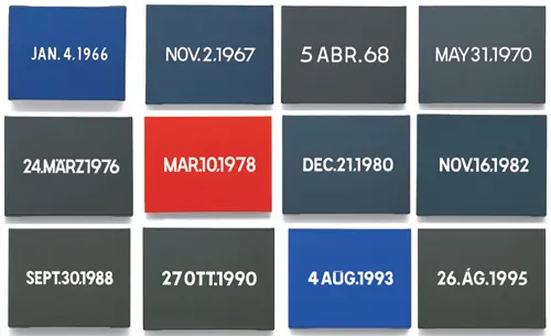 On Kawara Date Painting